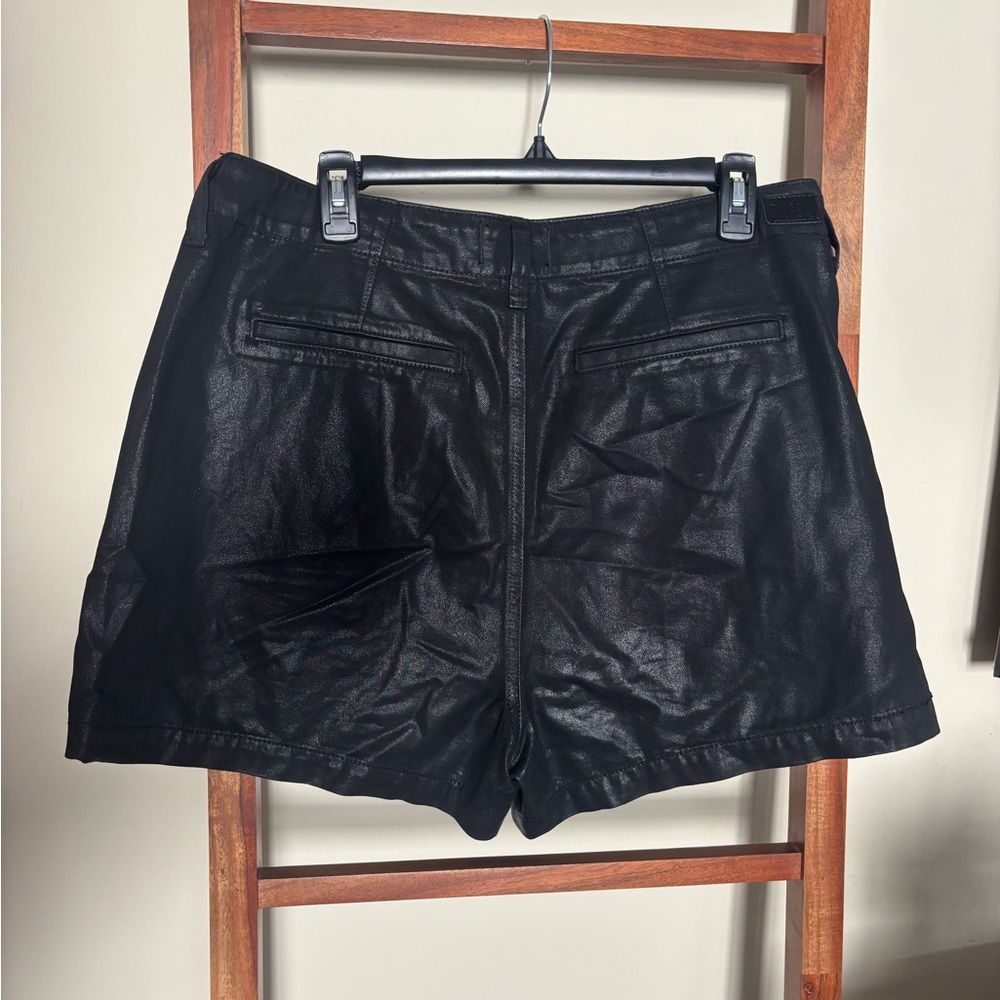 PAIGE High Waist Black Women's Shorts - Picture 3 of 4